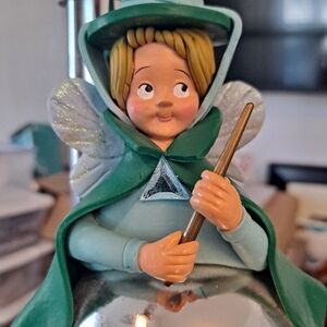 RARE Vintage Disney Store Ornament Fairy Godmother Fauna Sleeping Beauty 7”